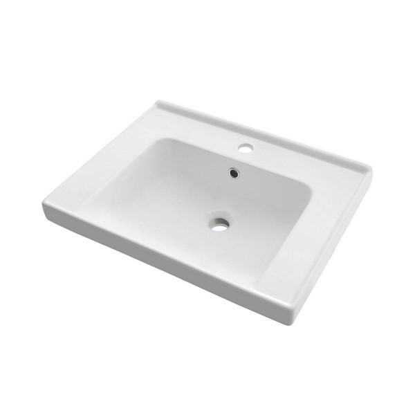 Тумба с раковиной подвесная/напольная Dreja Prime 70 см, белый. Фото 5