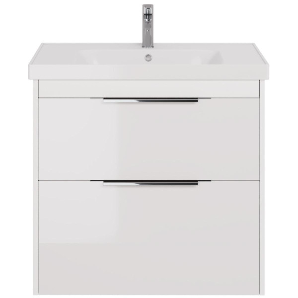 Тумба с раковиной подвесная/напольная Dreja Prime 90 см, белый. Фото 3