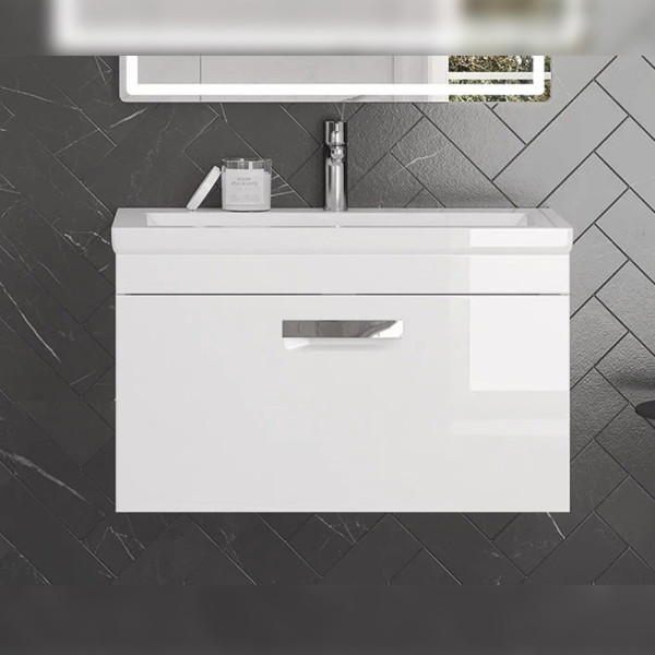 Тумба с раковиной подвесная Velvex Estea tp.EST.MOD.80.1Y, 80 см. Фото 3