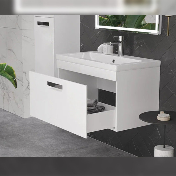 Тумба с раковиной подвесная Velvex Estea tp.EST.MOD.80.1Y, 80 см. Фото 5