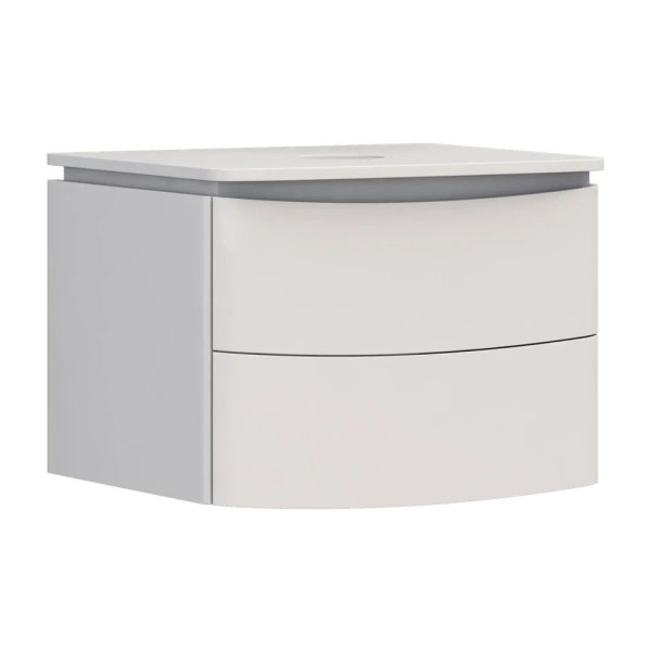 Тумба с раковиной подвесная Velvex Luna tp.LUN.60.2Y, 60 см. Фото 5