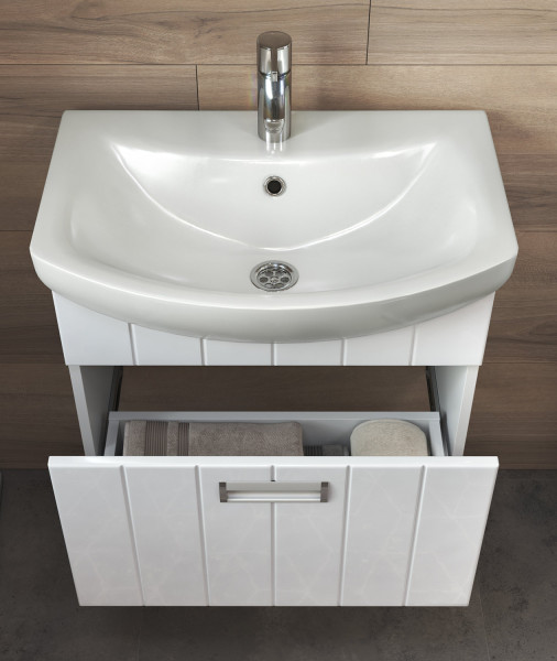 Тумба с раковиной подвесная VIGO Diana tp.DIA.BAL.60.1Y, 60 см. Фото 5