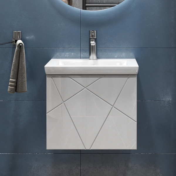 Тумба с раковиной подвесная VIGO Geometry 032, 50 см. Фото 4