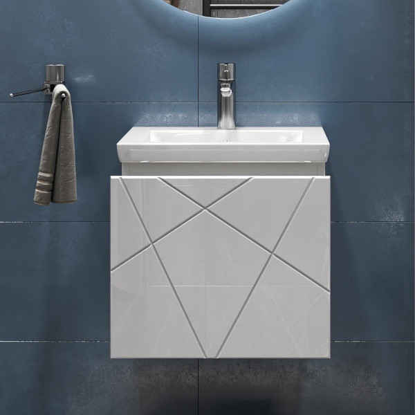 Тумба с раковиной подвесная VIGO Geometry 032, 50 см. Фото 5