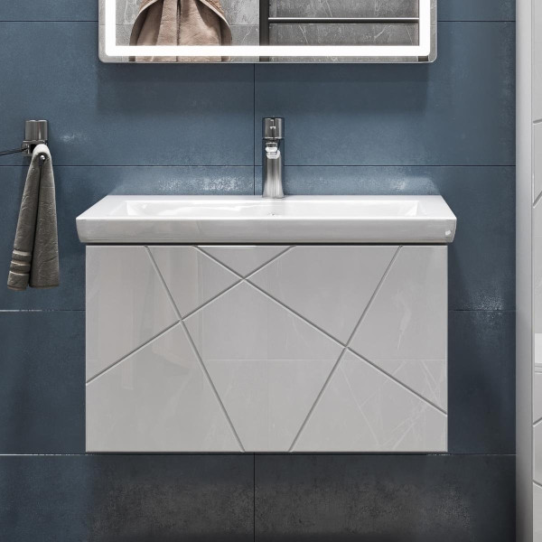 Тумба с раковиной подвесная VIGO Geometry 033, 60 см. Фото 5