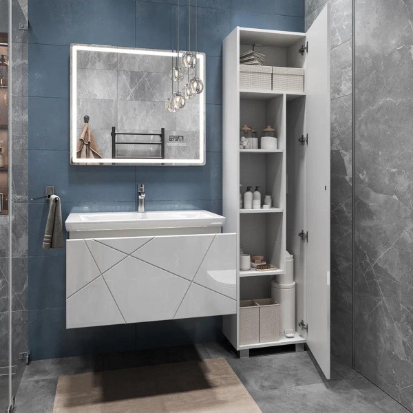 Тумба с раковиной подвесная VIGO Geometry 035, 80 см. Фото 4