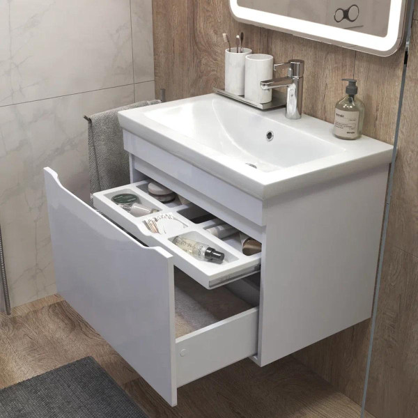 Тумба с раковиной подвесная VIGO Grani 165, 70 см. Фото 4