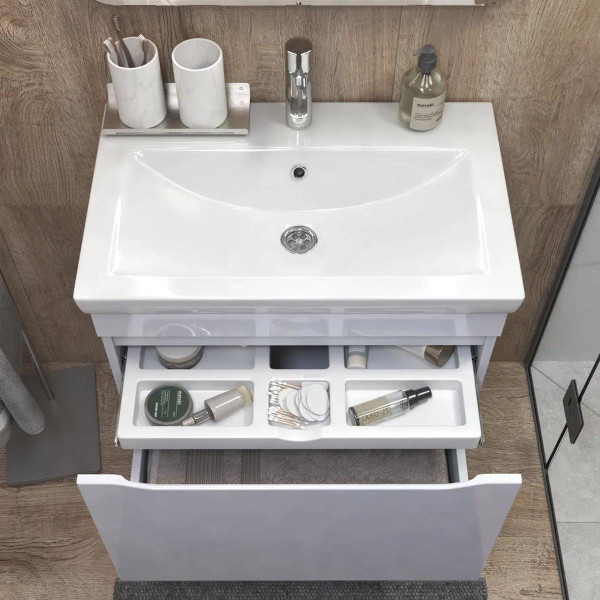 Тумба с раковиной подвесная VIGO Grani 165, 70 см. Фото 5