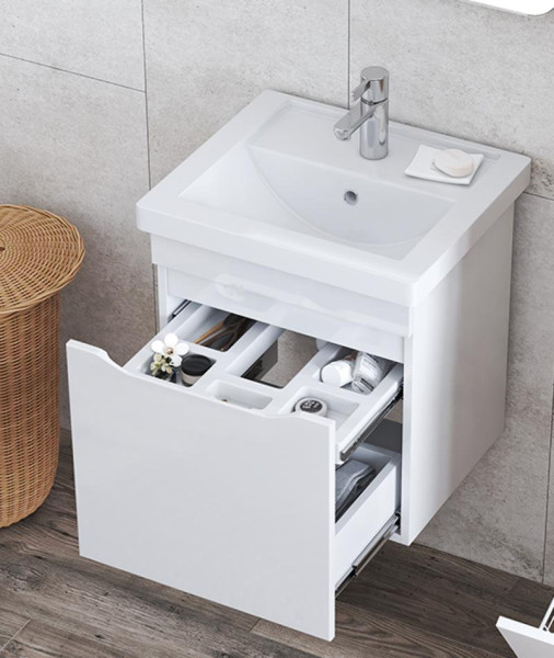 Тумба с раковиной подвесная VIGO Grani tp.GRI.FOS.50.1Y, 50 см. Фото 4