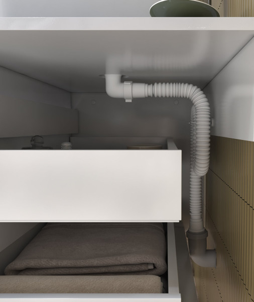 Тумба с раковиной подвесная VIGO Urban tp.URB.80.2Y, 80 см. Фото 5