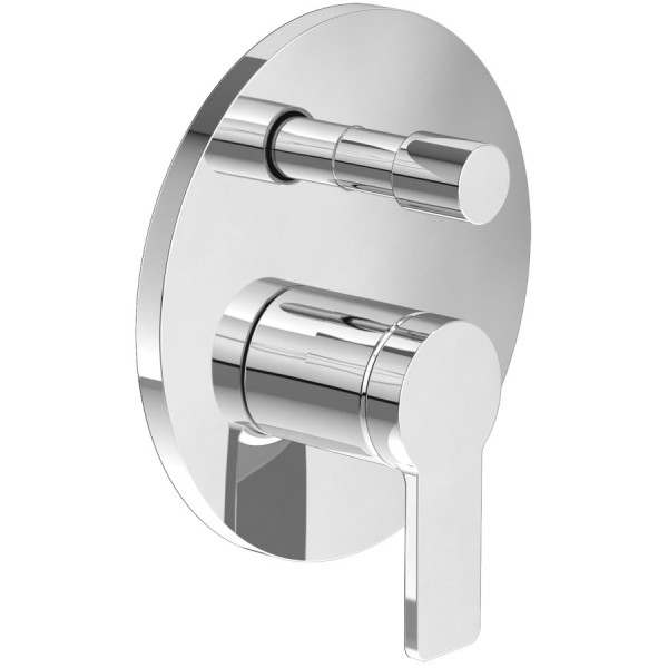 TVS10335300061 ARCHITECTURA Смеситель настенный, однорычажный, с переключателем, скрытого монтажа, хром (ДО ОКОНЧАНИЯ ОСТАТКОВ). Фото 1