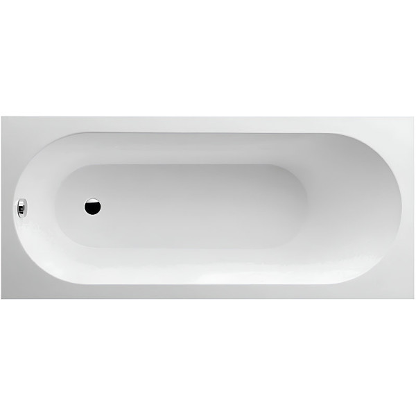 UBQ 177 OBE 2V-01 OBERON Solo Ванна 170x70, с ножками, белая, материал кварил Quaryl®, вкл. сверло для перелива. Фото 1