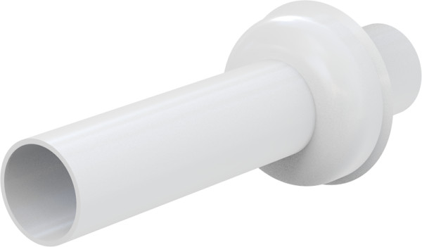 Удлинительная труба для сифона Alcadrain с обрамлением, 40 мм, белая (P046). Фото 1
