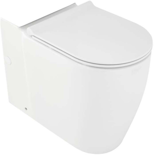 UJAK102-0 Soprano чаша напольного унитаза c технологией Rimless 36 см*62,5 см, белый. Фото 1