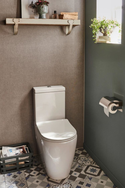 UJAK102-0 Soprano чаша напольного унитаза c технологией Rimless 36 см*62,5 см, белый. Фото 5