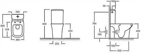 UJN102-00 VOX Чаша напольного унитаза без обода. Фото 2