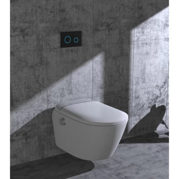 Умный унитаз SMARTFLOW безободковый с микролифтом SMF3017T-WH, белый. Фото 2