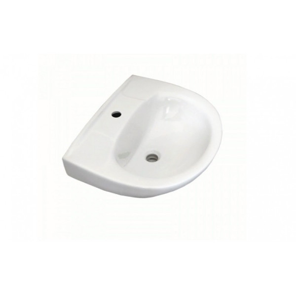 Умывальник 2-ой вел. 1-отв. АНТЕЙ 55 без перелива (ФАРФОР). Фото 1