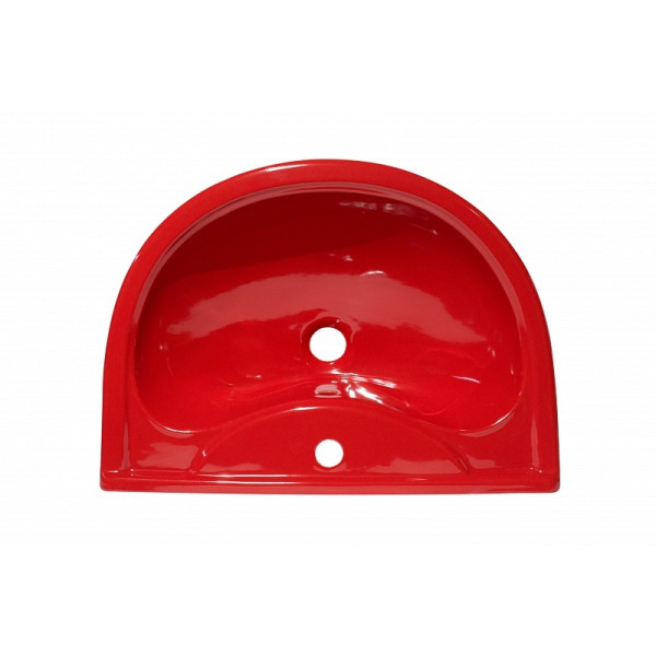 Умывальник 2-ой вел. 1-отв."ПРЕСТИЖ" красный (Ст.ОСКОЛ). Фото 1