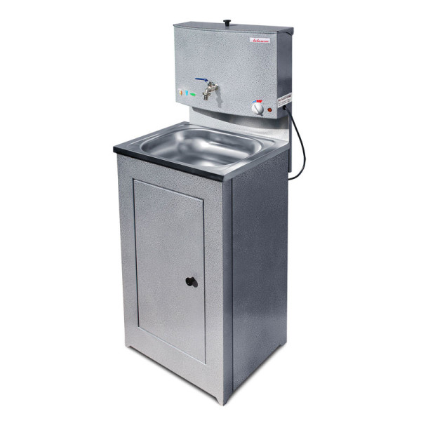 Умывальник (бак антикороз, с ЭВН + мойка нерж.) серебро "Акватекс". Фото 1