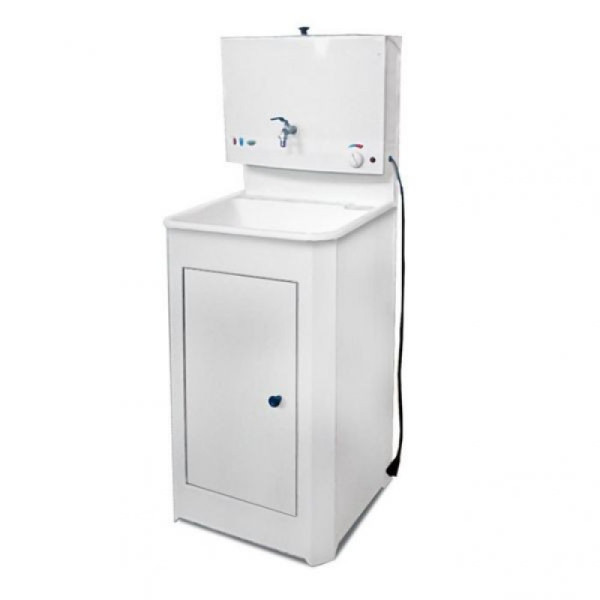 Умывальник (бак антикороз, с ЭВН + мойка пластм.) белый "Акватекс". Фото 1