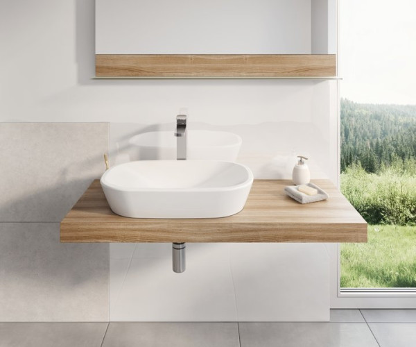 Умывальник Ceramic 600 O белый. Фото 3