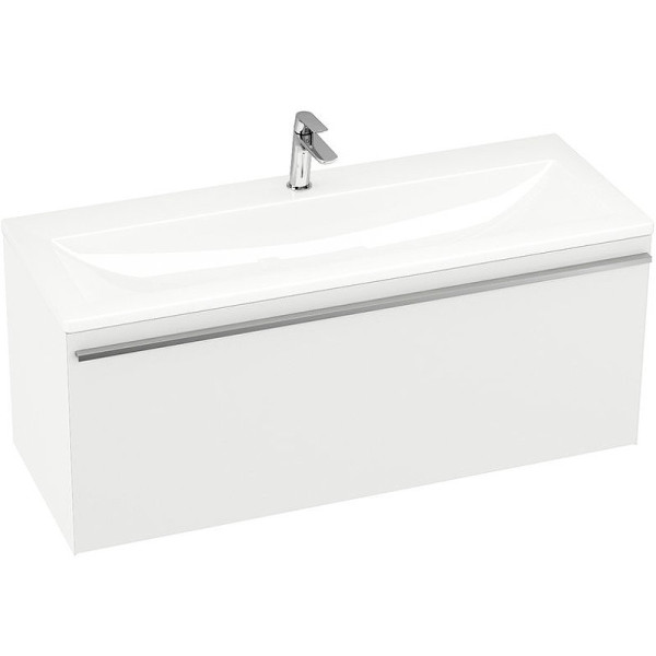 Умывальник Clear 800 белый с отверстиями. Фото 2