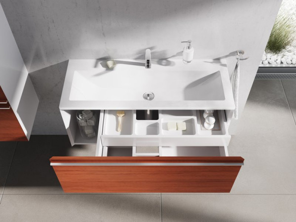 Умывальник Clear 800 белый с отверстиями. Фото 6