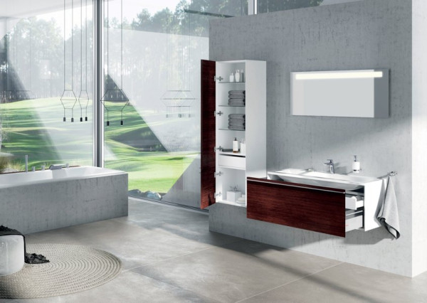 Умывальник Clear 800 белый с отверстиями. Фото 8