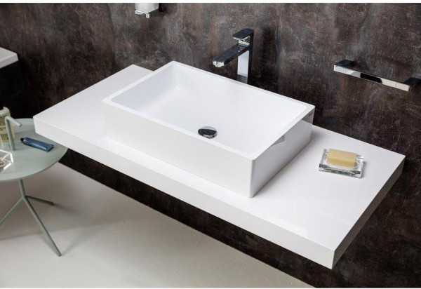 Умывальник FORMY 01 600 D белый без перелива. Фото 7