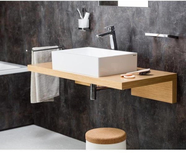 Умывальник FORMY 01 600 D белый без перелива. Фото 8