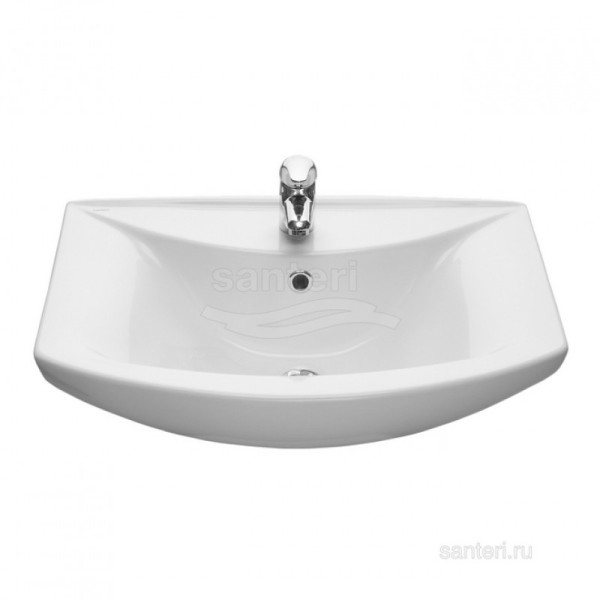Умывальник Грация с переливом белый. Фото 1