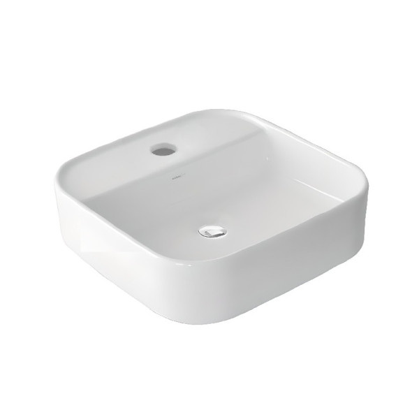 Умывальник GURAL Nova 42х42 накладной с отв. под смеситель. Фото 1