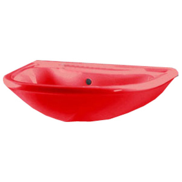 Умывальник "ПРЕСТИЖ" с отверстием под смеситель красный. Фото 1
