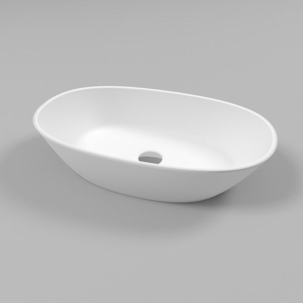 Умывальник WHITECROSS Amazon 60x35 (белый мат) иск. камень. Фото 1