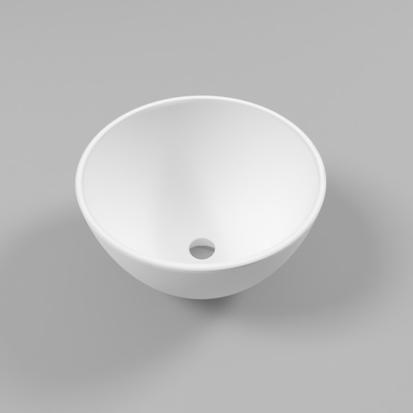 Умывальник WHITECROSS Amethyst D=50 (белый мат) иск. камень. Фото 1