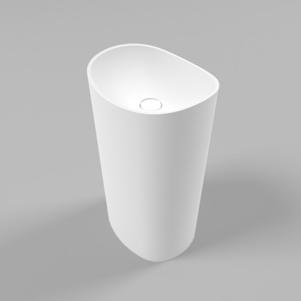 Умывальник WHITECROSS Stella 50x40 (белый мат) иск. камень. Фото 1