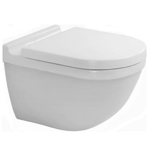 Унитаз Duravit Starck 3 подвесной без крышки-сиденья, белый (2225090000). Фото 1