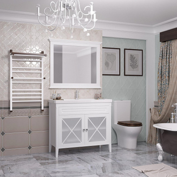 Унитаз-компакт OPADIRIS Палермо OS24722A безободковый, сиденье антикварн.орех, крышка бачка керамика. Фото 4