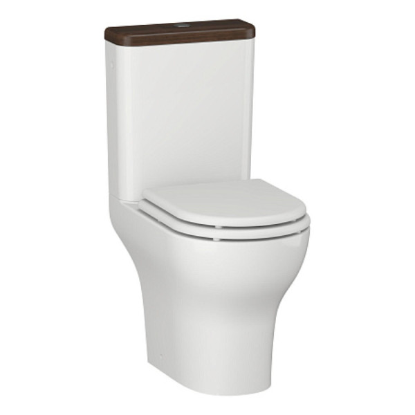 Унитаз-компакт OPADIRIS Палермо OS24723A безободковый, сиденье дюропласт,крышка бачка антикварн.орех. Фото 1