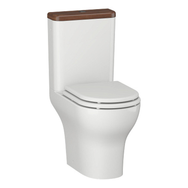 Унитаз-компакт OPADIRIS Палермо OS24723N безободковый, сиденье дюропласт, крышка бачка светлый орех. Фото 1