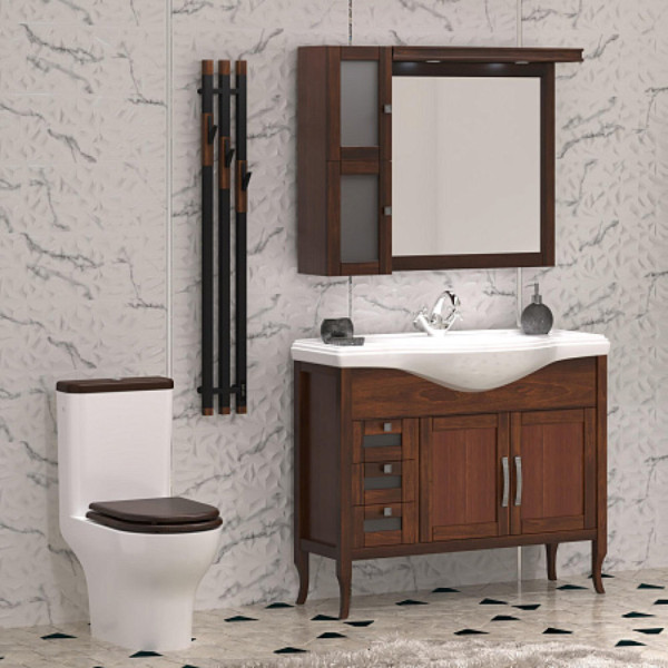 Унитаз-компакт OPADIRIS Палермо OS24724A безободковый, сиденье/крышка бачка - антикварный орех. Фото 3