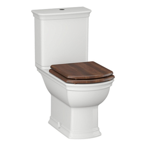 Унитаз-компакт OPADIRIS Риспекто OS39722N ободковый, сиденье светлый орех, крышка бачка керамика. Фото 1