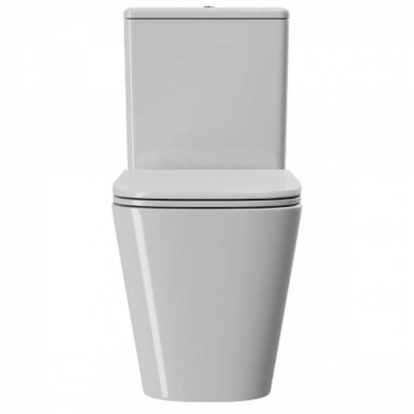 Унитаз-компакт Point Ника безободковый, белый, сиденье дюропласт микролифт быстросъем., PN42081. Фото 5