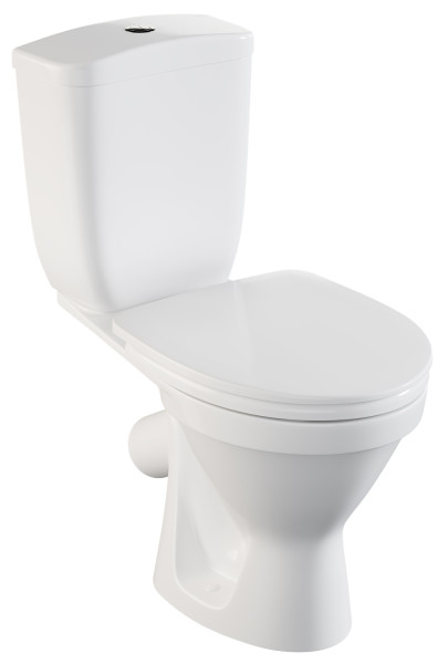 Унитаз - компакт Vitra Norm Blanc 345х650х810, напольный, быстросьемное сиденье термопласт с микролифтом, белый (9837B099-7201). Фото 1