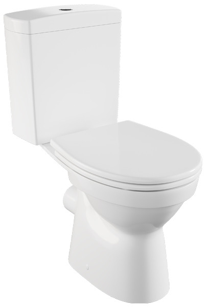 Унитаз-компакт Vitra Norm Eisberg 355х640х805, быстросьемное сиденье дюропласт с микролифтом, белый (9844B099-7202). Фото 1