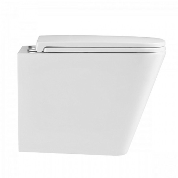 Унитаз Lemark FLOREX подвесной безободковый, сиденье микролифт, смыв вихревой Тонадо 3.0, бел. гляне. Фото 3