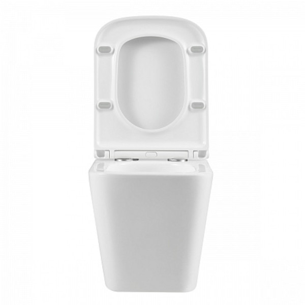 Унитаз Lemark FLOREX подвесной безободковый, сиденье микролифт, смыв вихревой Тонадо 3.0, бел. гляне. Фото 5