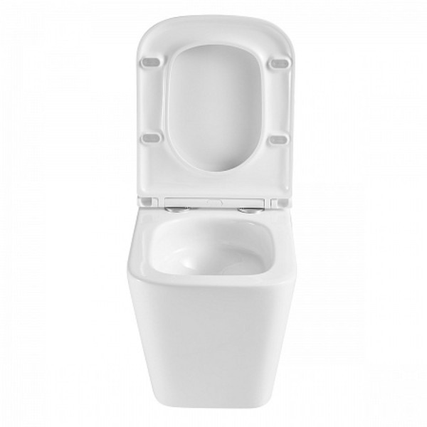 Унитаз Lemark FLOREX подвесной безободковый, сиденье микролифт, смыв вихревой Тонадо 3.0, бел. гляне. Фото 6