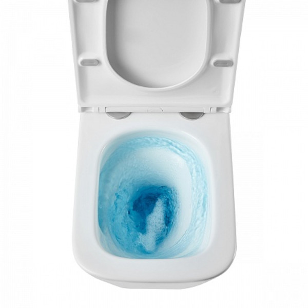 Унитаз Lemark FLOREX подвесной безободковый, сиденье микролифт, смыв вихревой Тонадо 3.0, бел. гляне. Фото 8